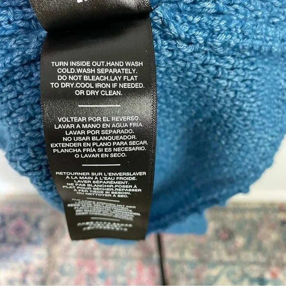 7 FOR ALL MANKIND boho knit crochet peplum top V Neck Bobble Knit Sz S Cottage - Picture 13 of 15